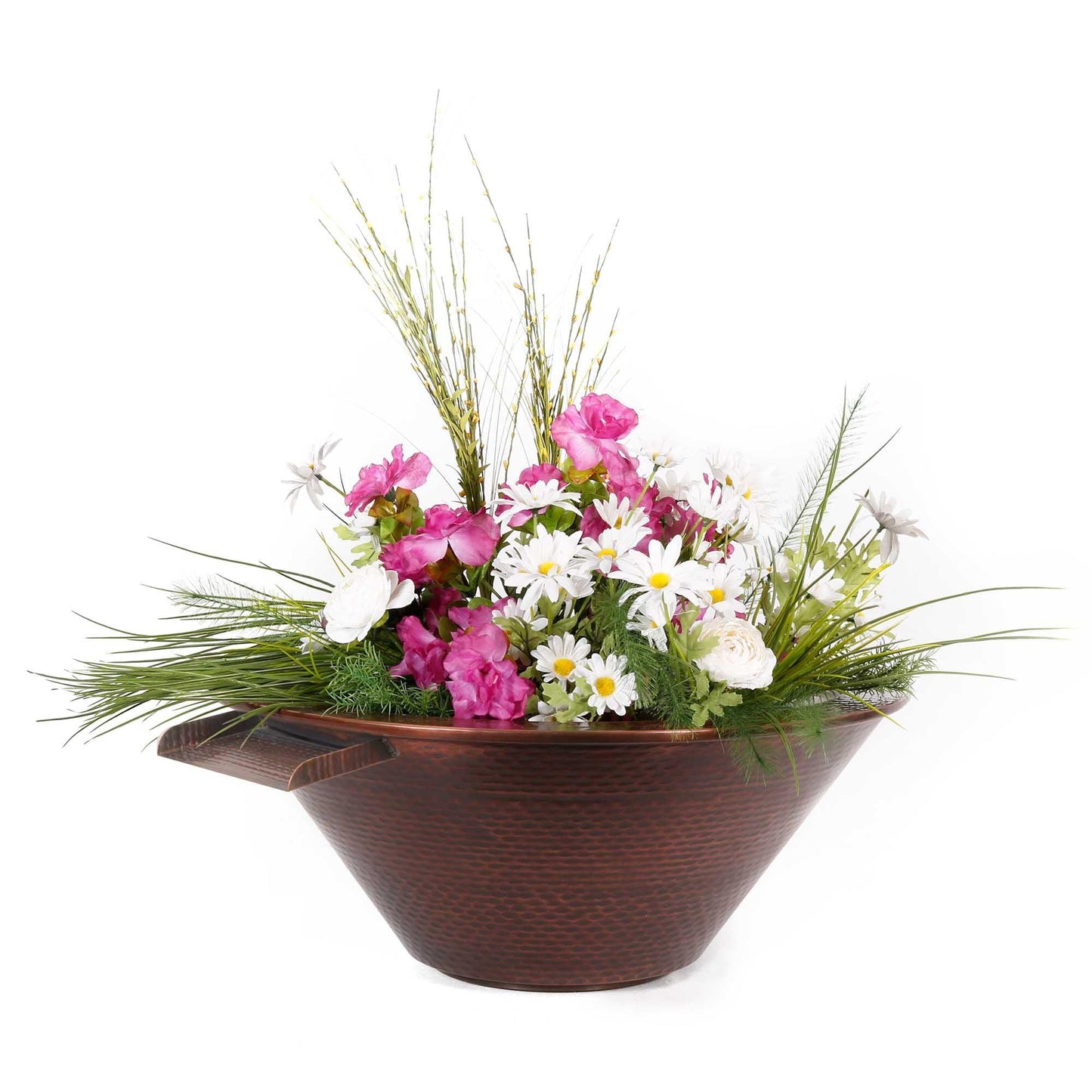 CazoHammeredCopperPlanterwithWaterBowl