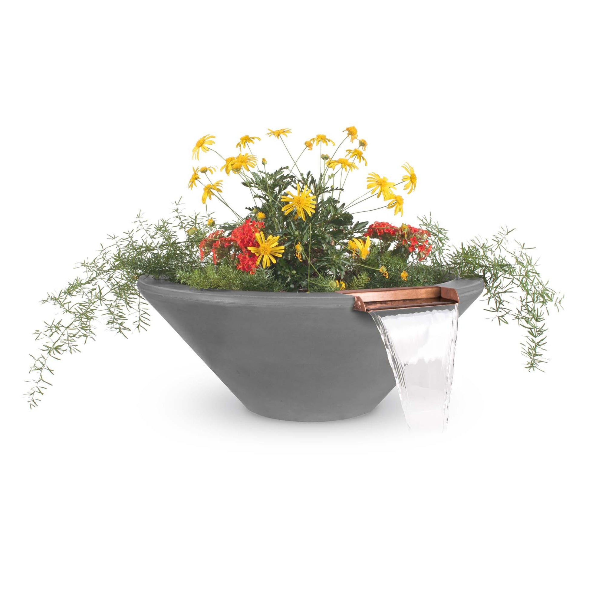 CazoPlanterBowlwithWater NaturalGray