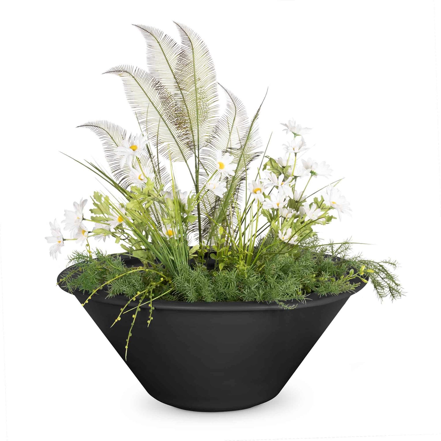 CazoPowderCoatedPlanterBowl Black