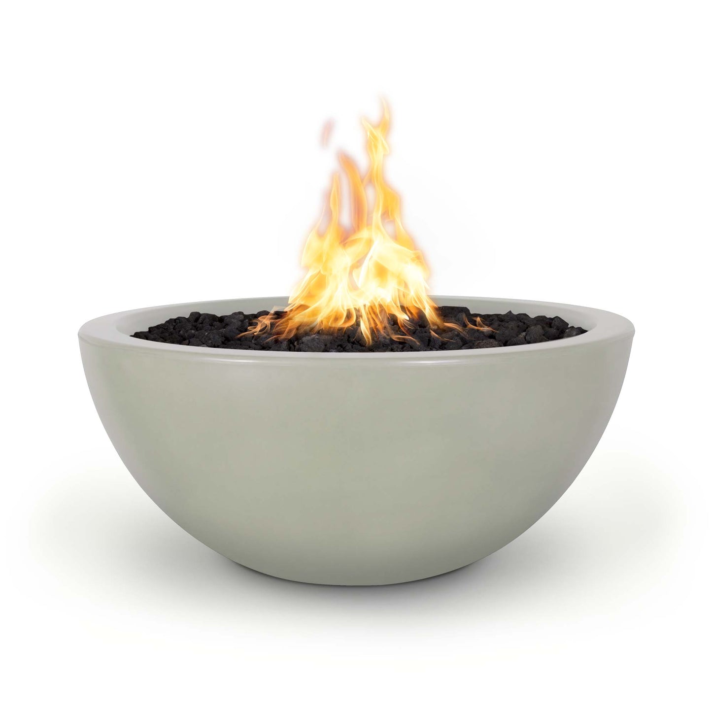 Luna Concrete Fire Pit 30" - Match Lit