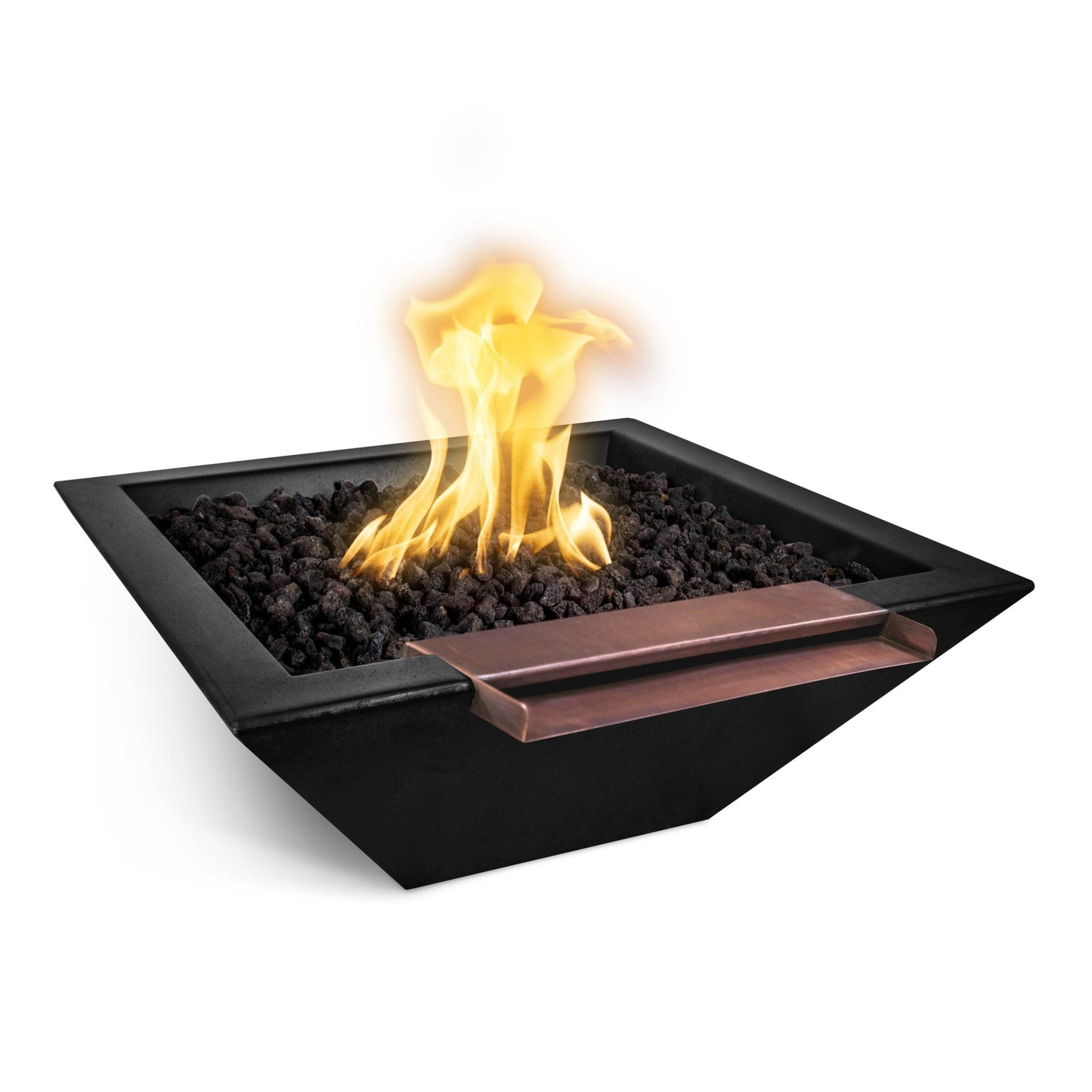 Maya GFRC Fire and Water Wide Spill Black scaled