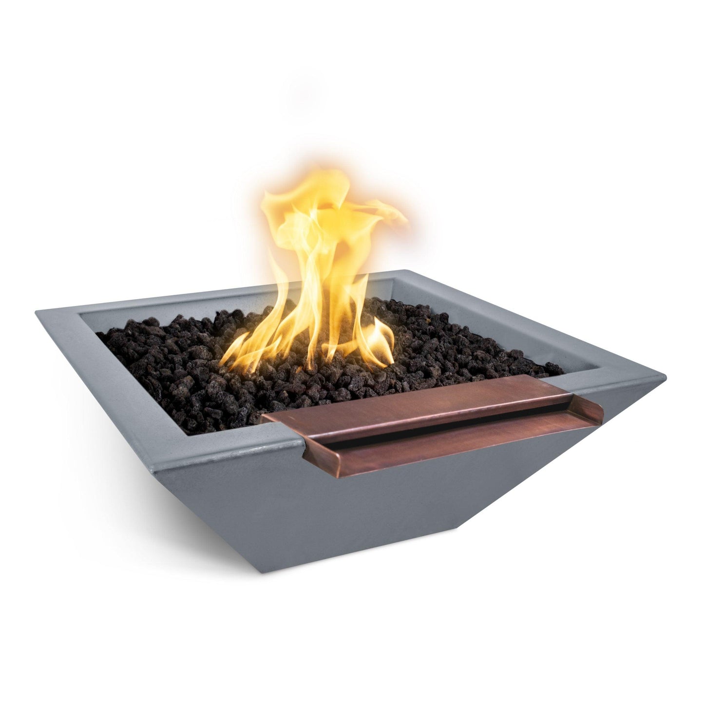 Maya GFRC Fire and Water Wide Spill Gray scaled