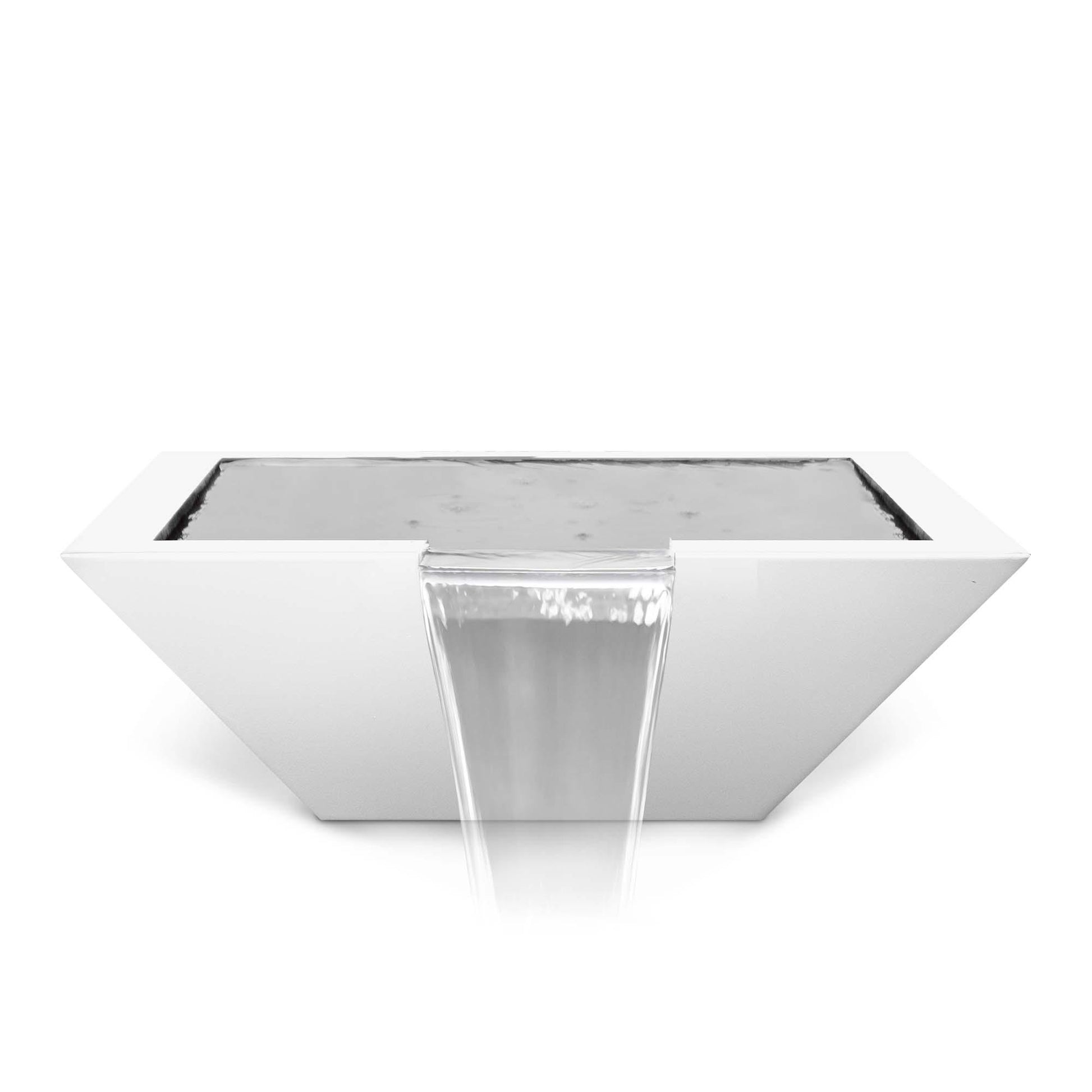MayaPowdercoatWaterBowl White