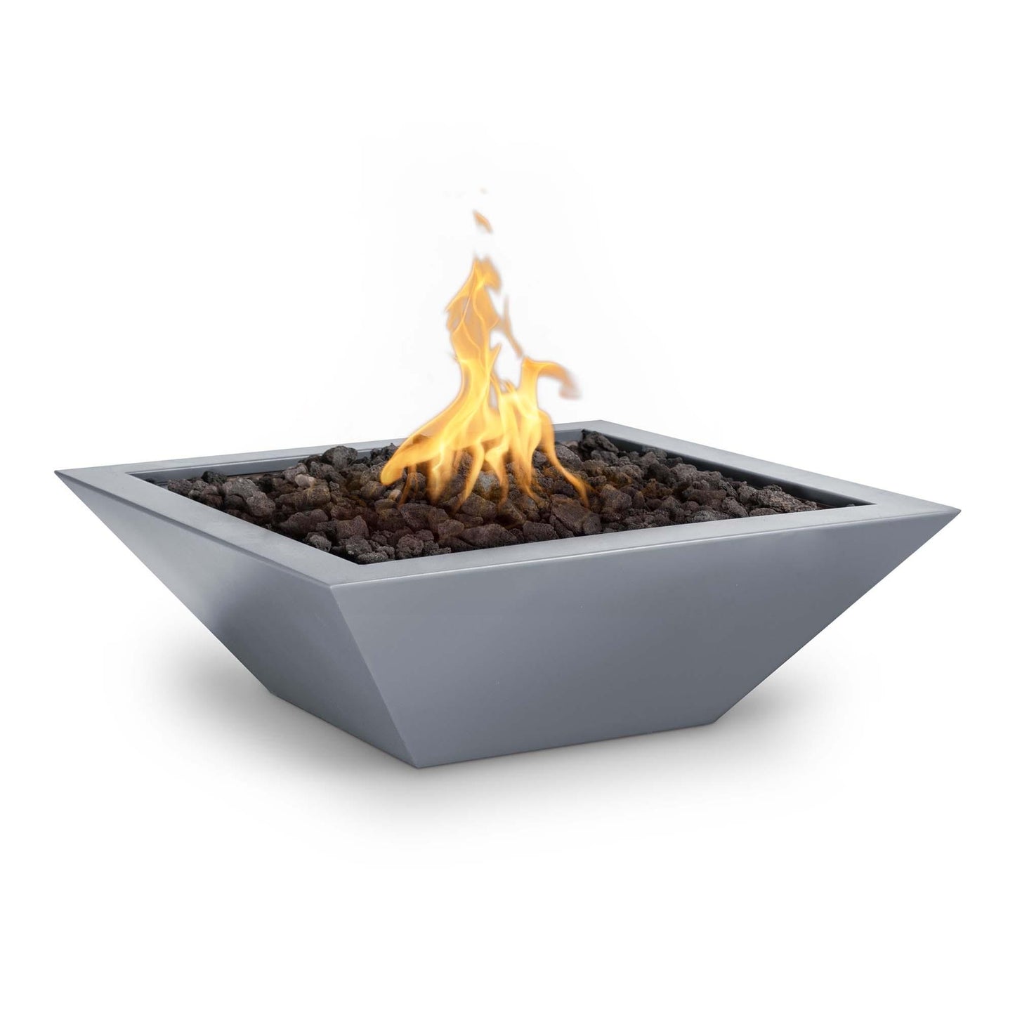 Maya Fire Bowl - Powder Coated Metal - 30" - Electronic Ignition