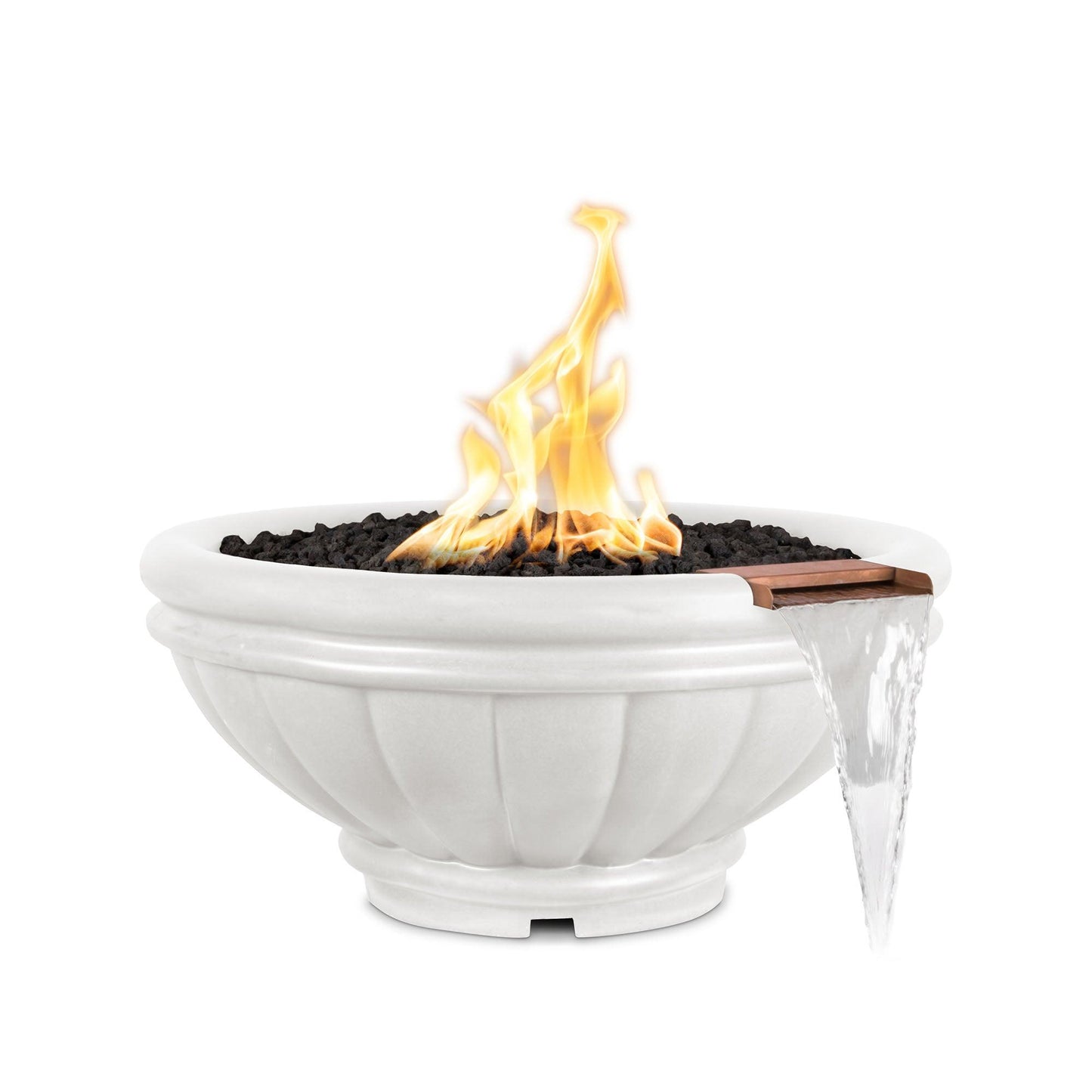 Roma GFRC Fire and Water Bowl Limestone