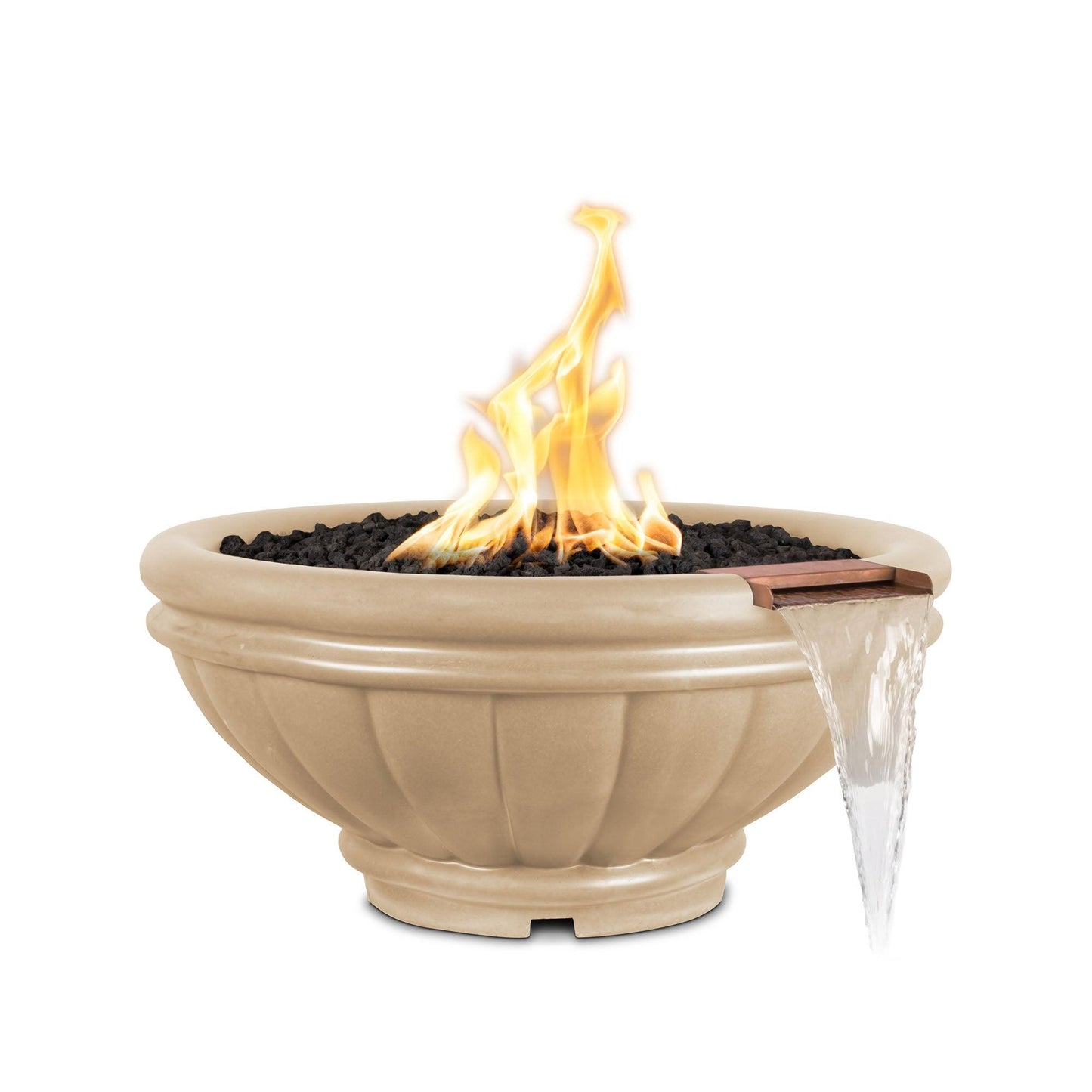Roma GFRC Fire and Water Bowl Vanilla