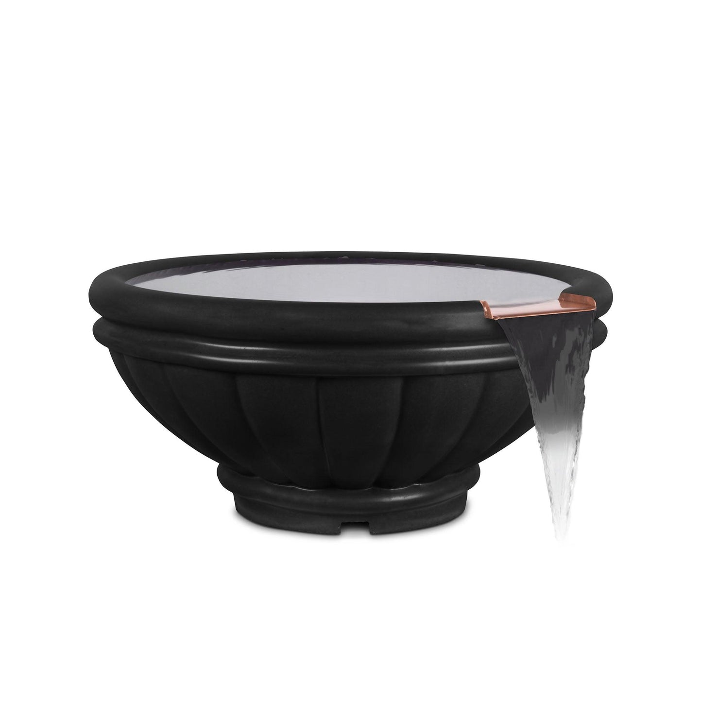 Roma GFRC Water Bowl Black