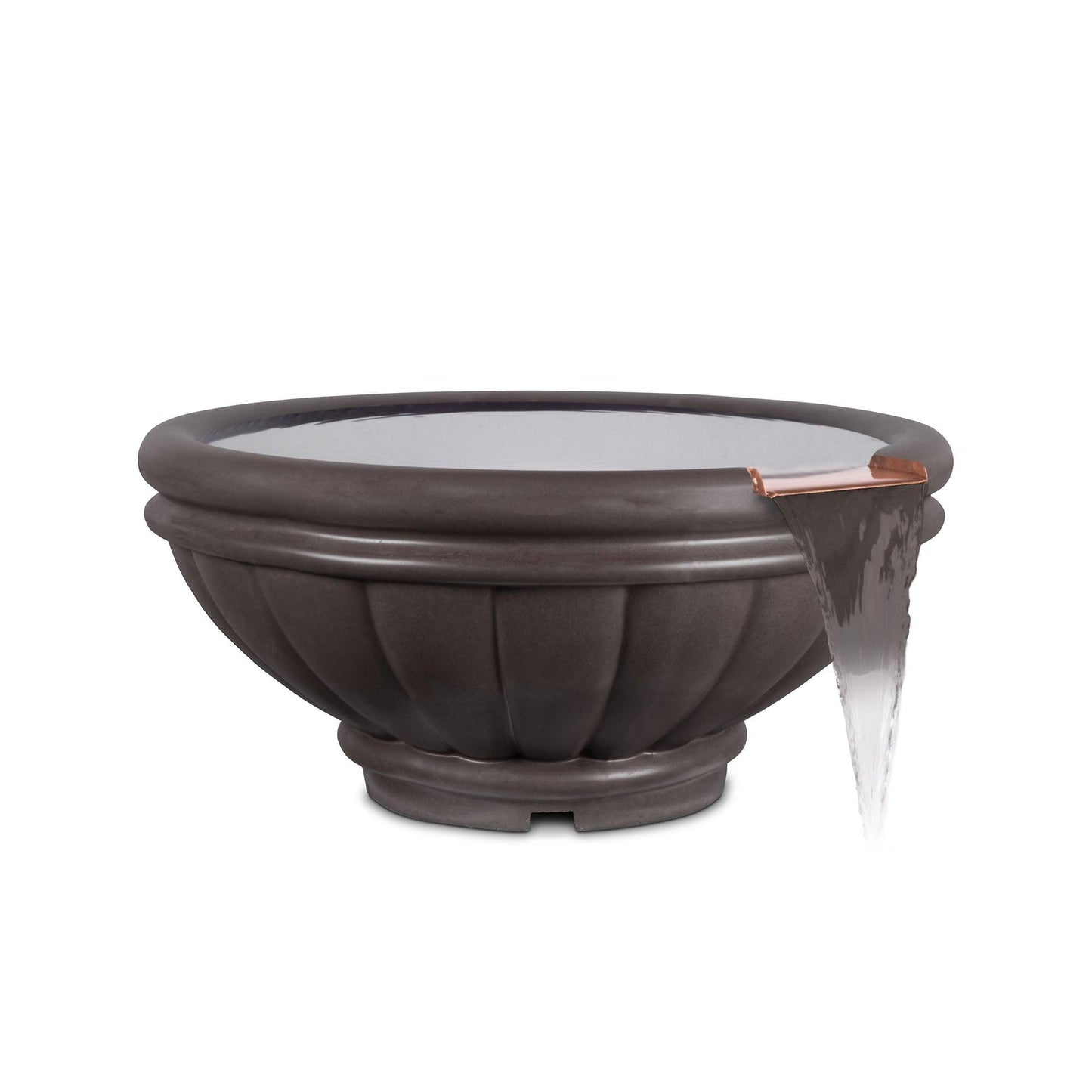 Roma GFRC Water Bowl Chestnut