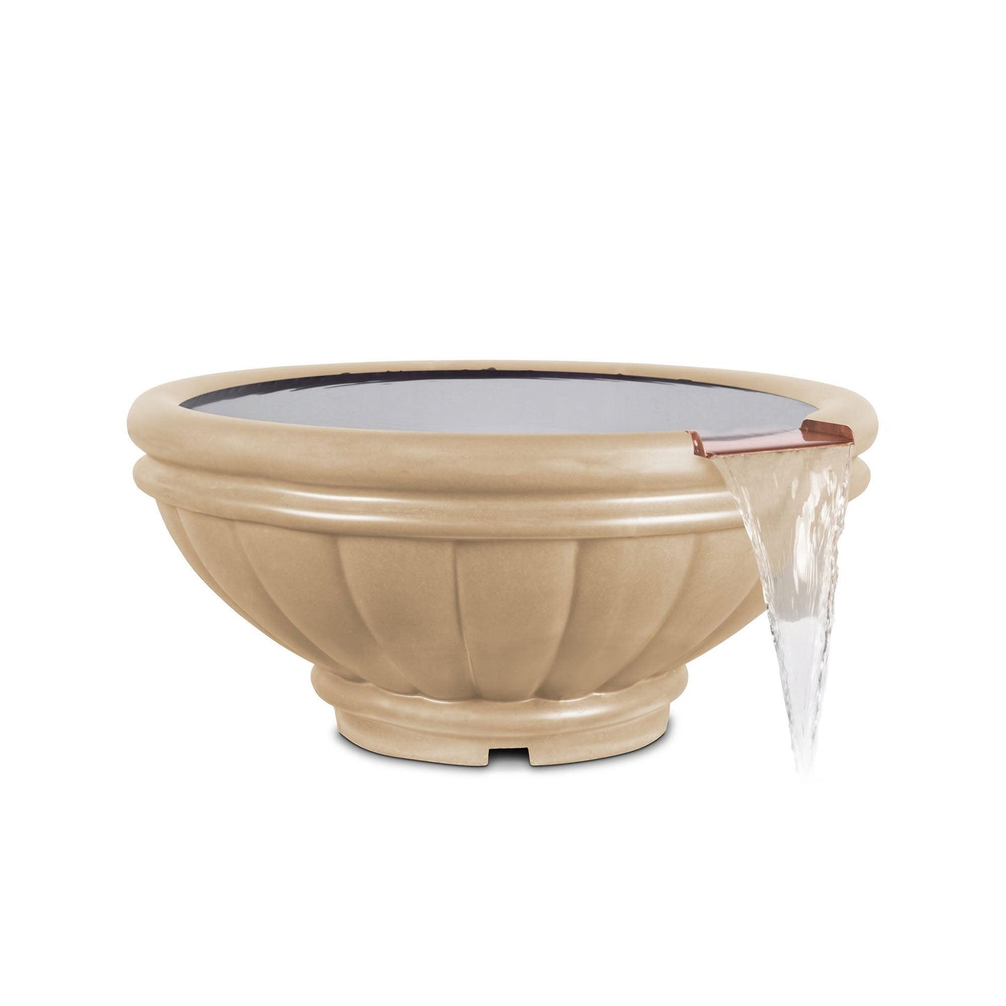 Roma GFRC Water Bowl Vanilla