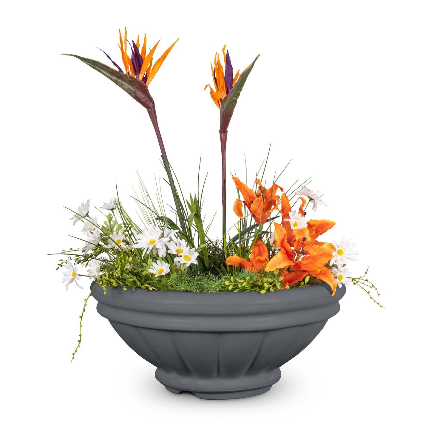 RomaGFRCPlanterBowl Gray