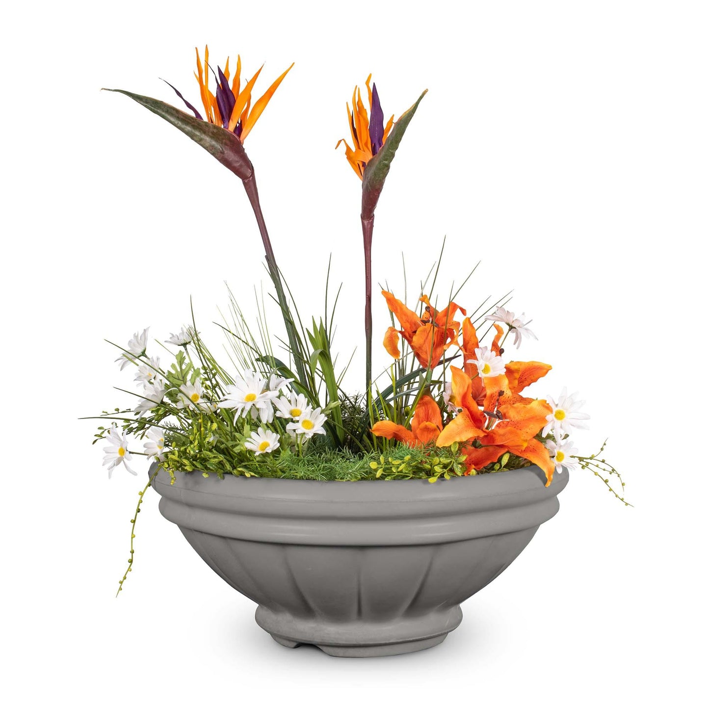 RomaGFRCPlanterBowl NaturalGray