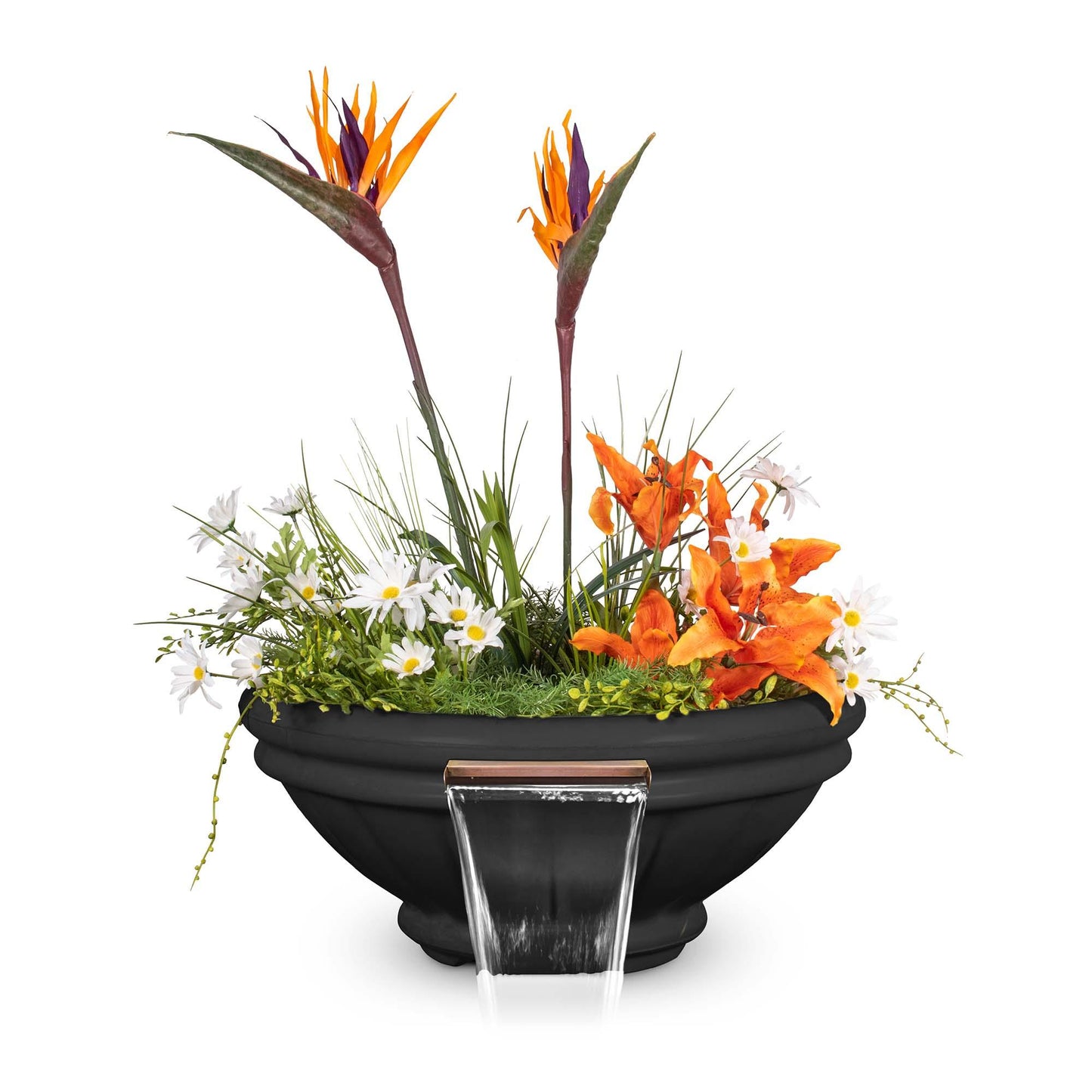 RomaGFRCPlanterWaterBowl Black