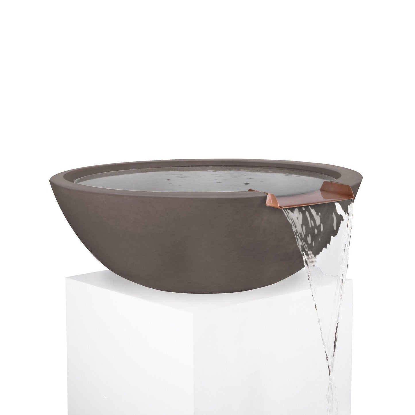 Sedona GFRC Water Bowl Chestnut