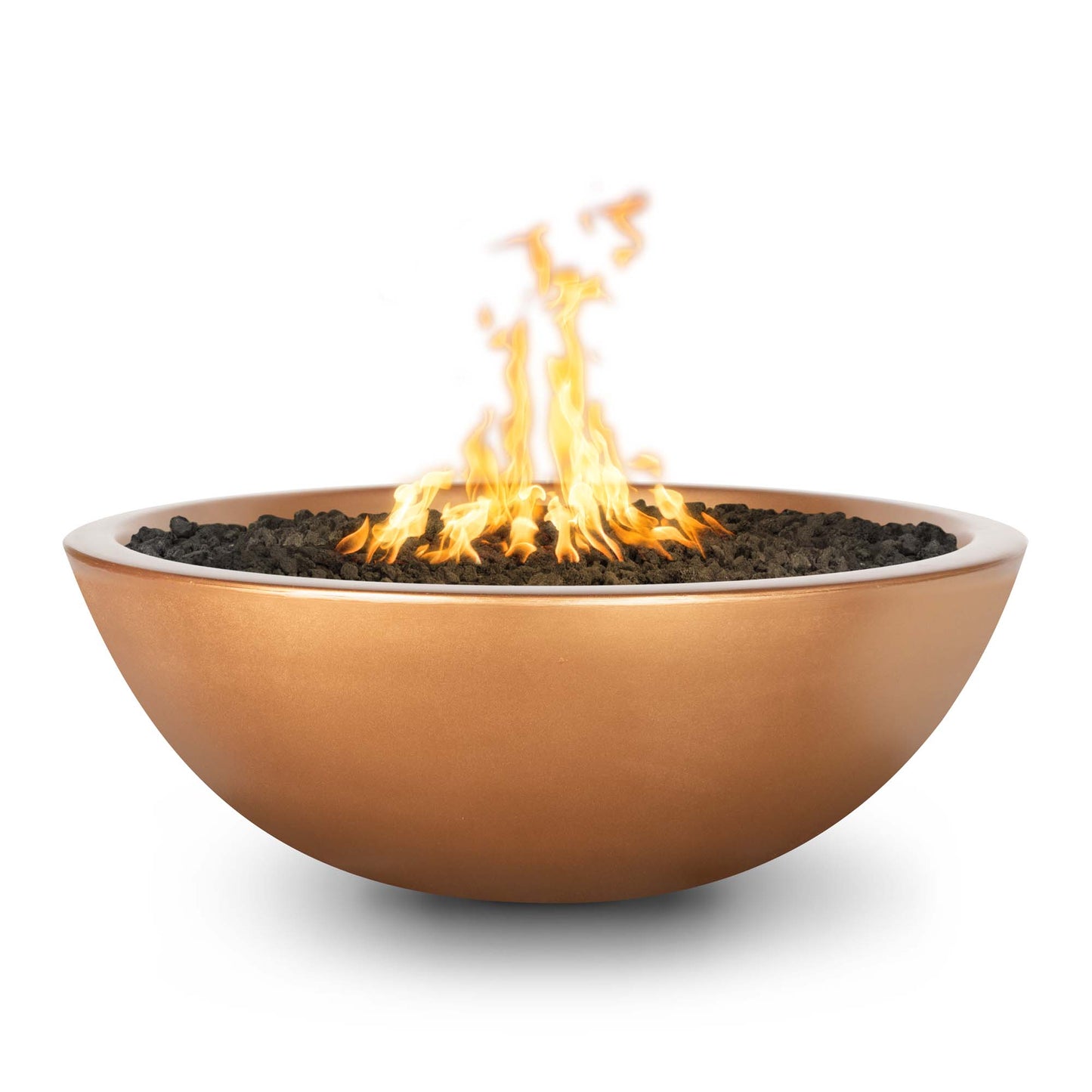 Sedona Concrete Narrow Ledge Fire Pit 60" - Match Lit