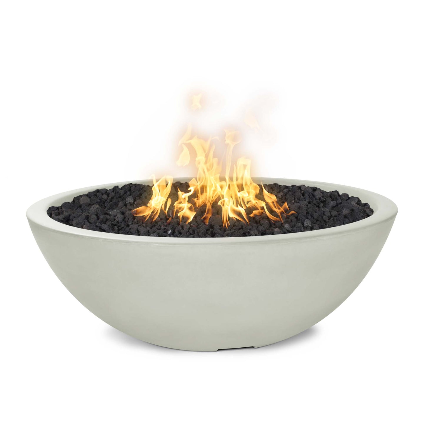 Sedona Concrete Narrow Ledge Fire Pit 48" - Match Lit
