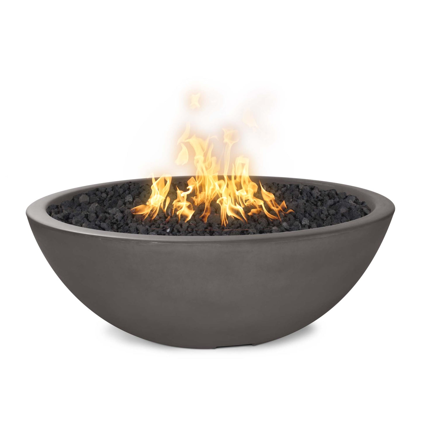 Sedona Concrete Narrow Ledge Fire Pit 48" - Match Lit