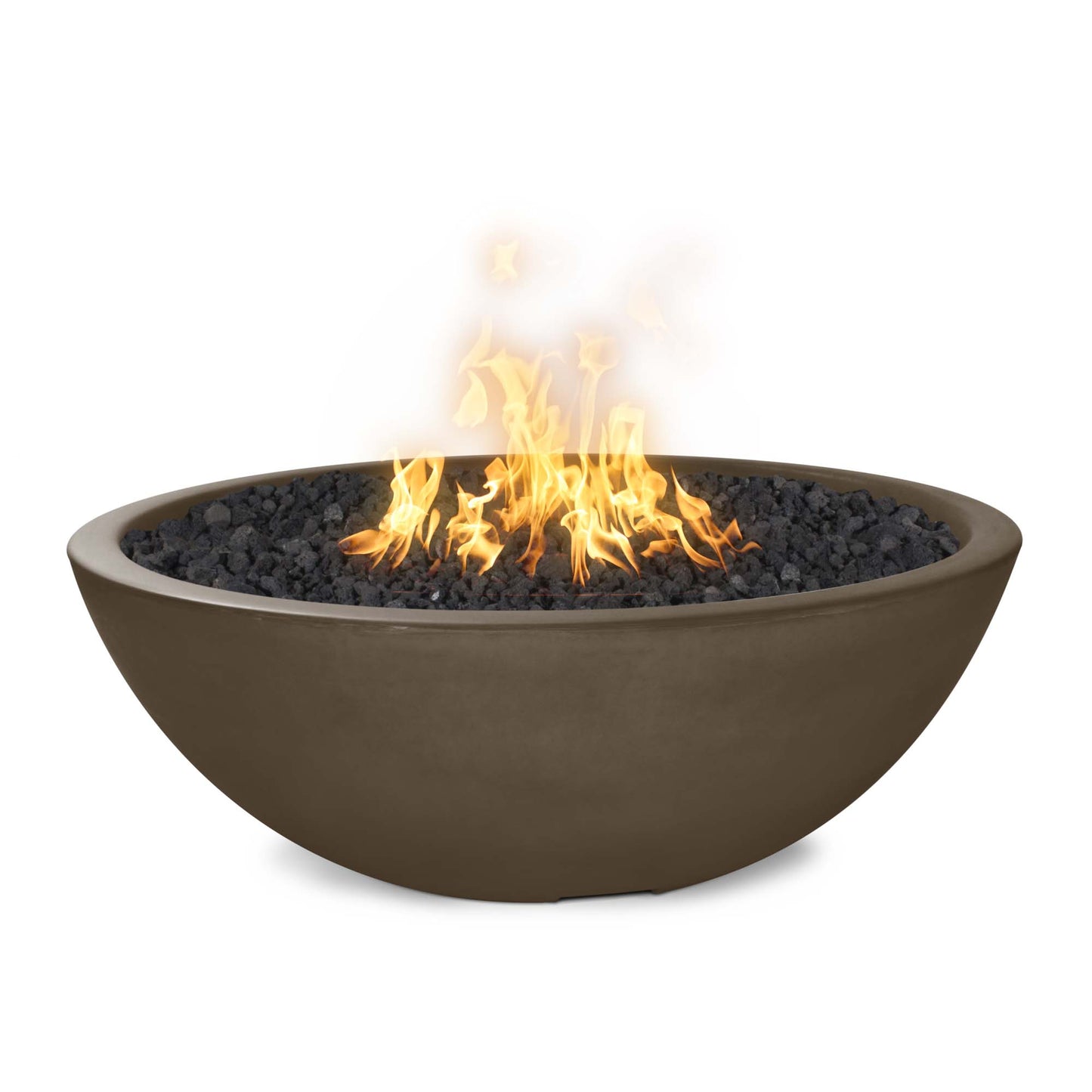 Sedona Concrete Narrow Ledge Fire Pit 48" - Match Lit