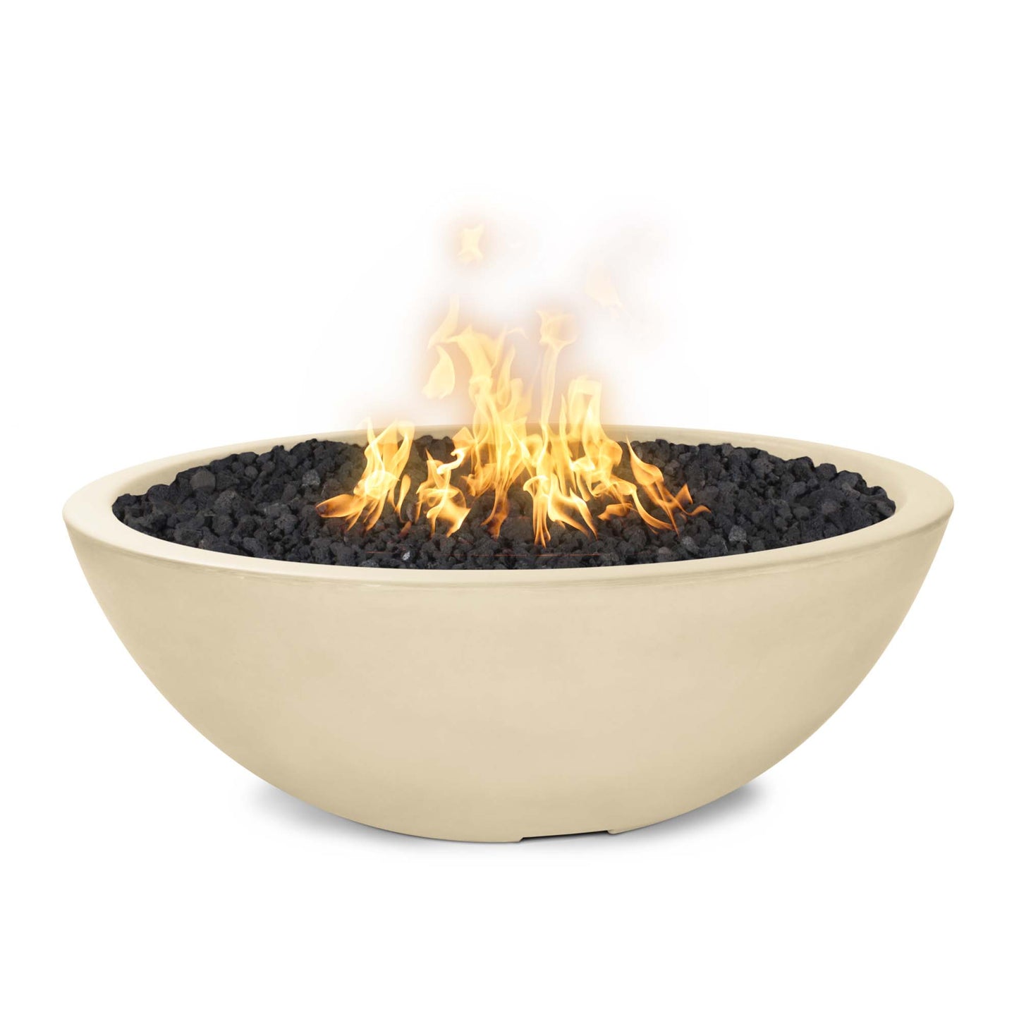 Sedona Concrete Narrow Ledge Fire Pit 48" - Match Lit