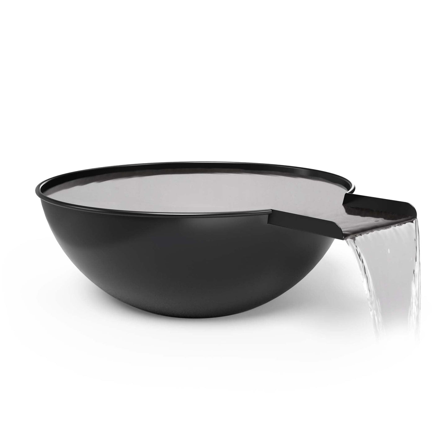 SedonaPowderCoatWaterBowl Black