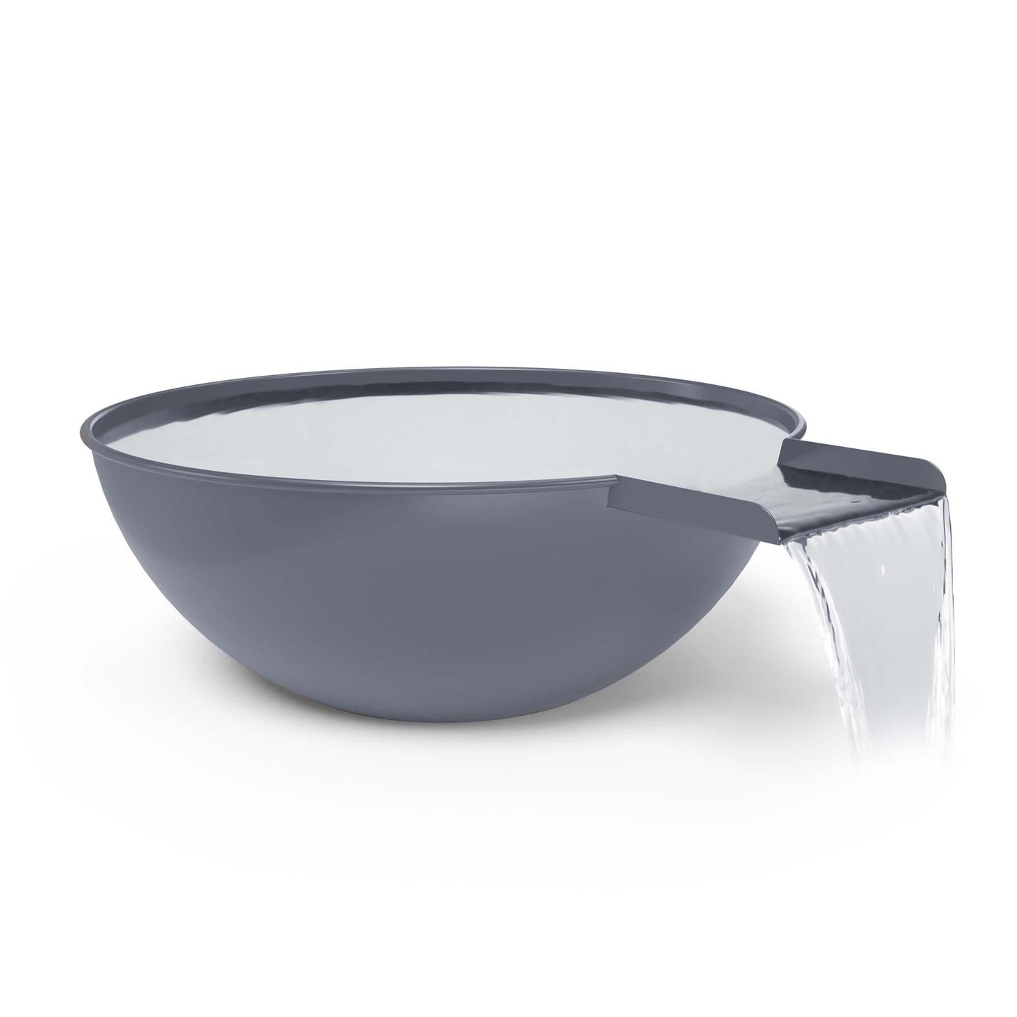 SedonaPowderCoatWaterBowl Gray