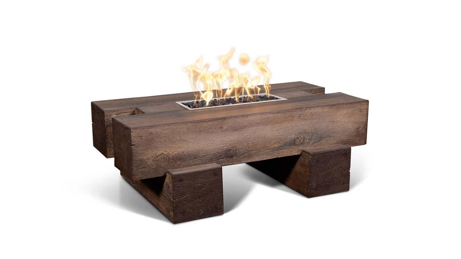 Concrete Woodgrain Fire Features - FirePits.Store