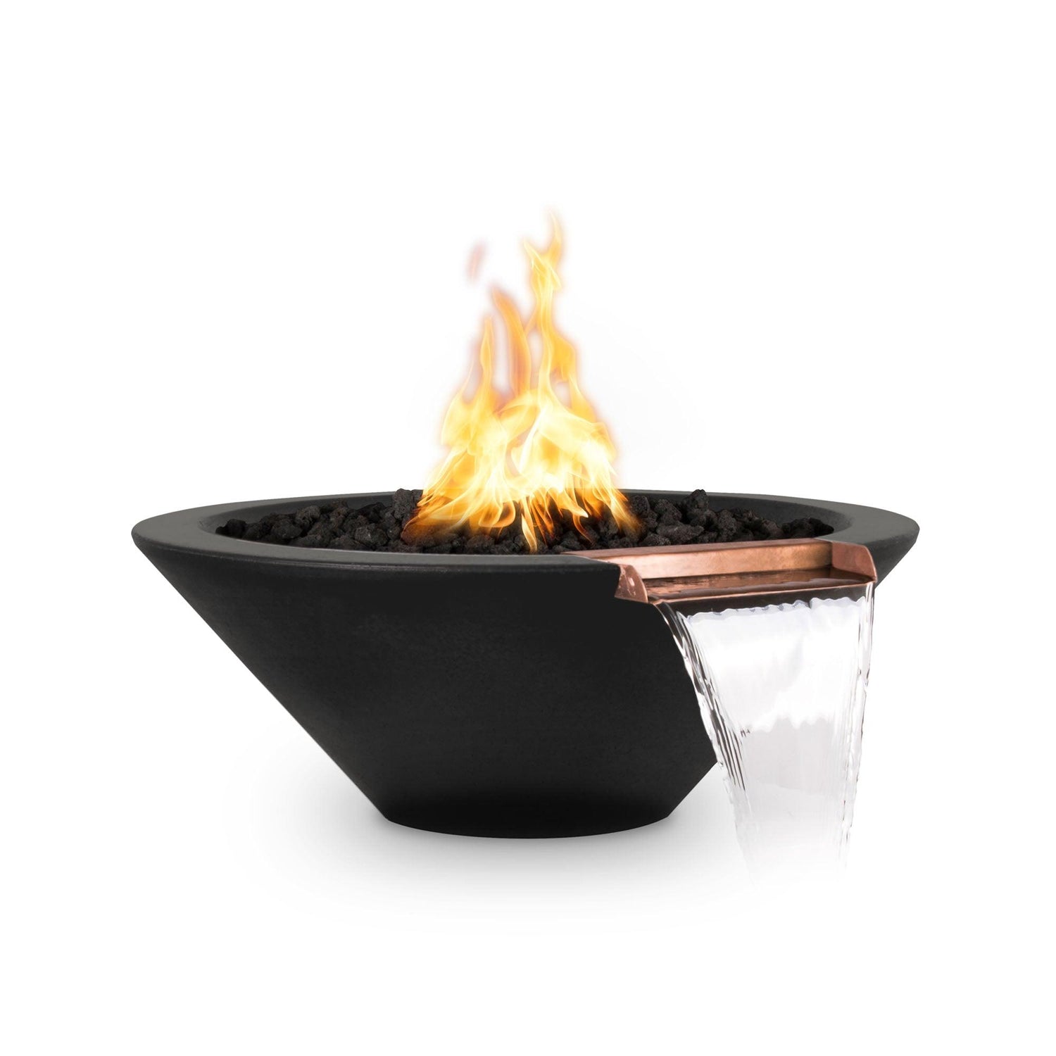 Concrete Fire and Water Bowls - Electronic Ignition