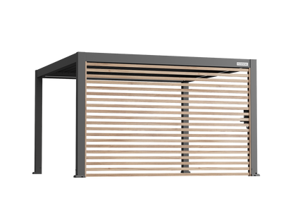 Wood-Grain Slat Walls for FlexPatio Pergolas