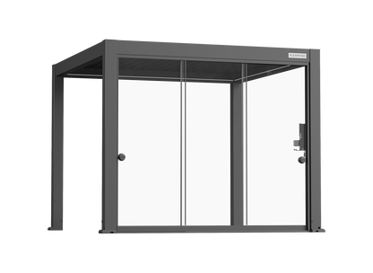 Sliding Glass Door with Round Handle for FlexPatio Pergola