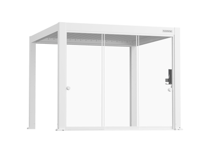 Sliding Glass Door with Round Handle for FlexPatio Pergola