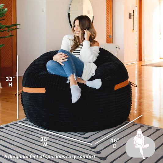 Fuf® 5Ft Foam Bean Bag Chair