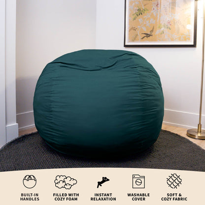 Fuf® 5Ft Foam Bean Bag Chair