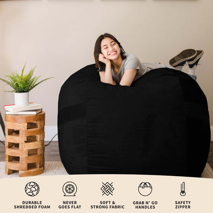 Fuf® 5Ft Foam Bean Bag Chair