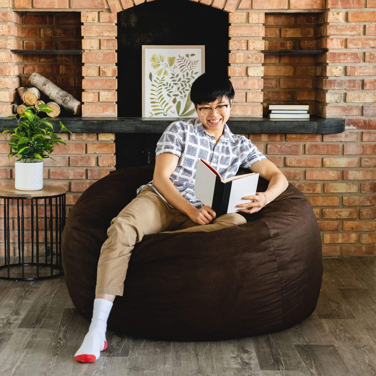 Fuf® 5Ft Foam Bean Bag Chair