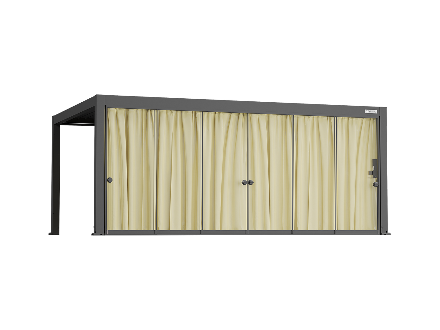 Curtain for Glass Door for FlexPatio Pergola