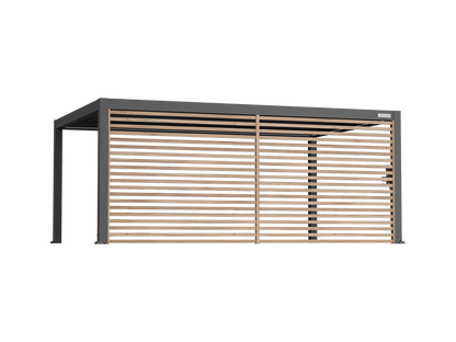 Wood-Grain Slat Walls for FlexPatio Pergolas