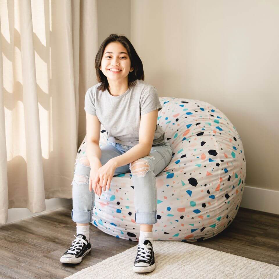 Fuf® 4Ft Foam Bean Bag Chair
