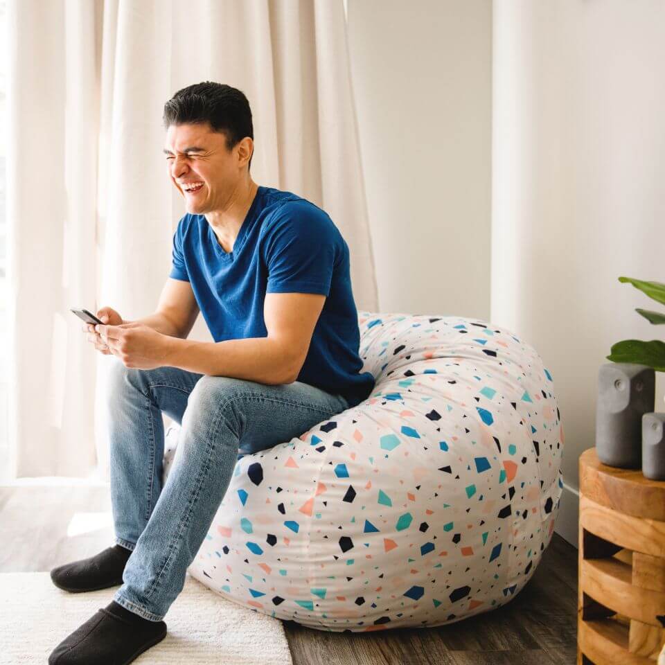 Fuf® 4Ft Foam Bean Bag Chair