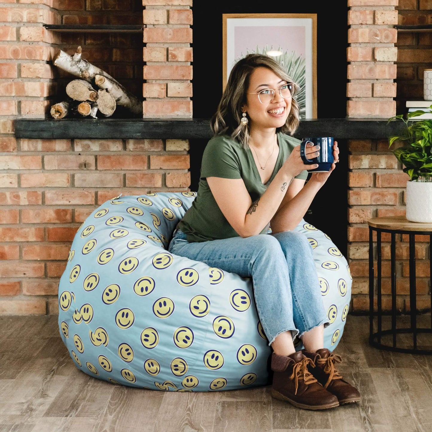 Fuf® 4Ft Foam Bean Bag Chair