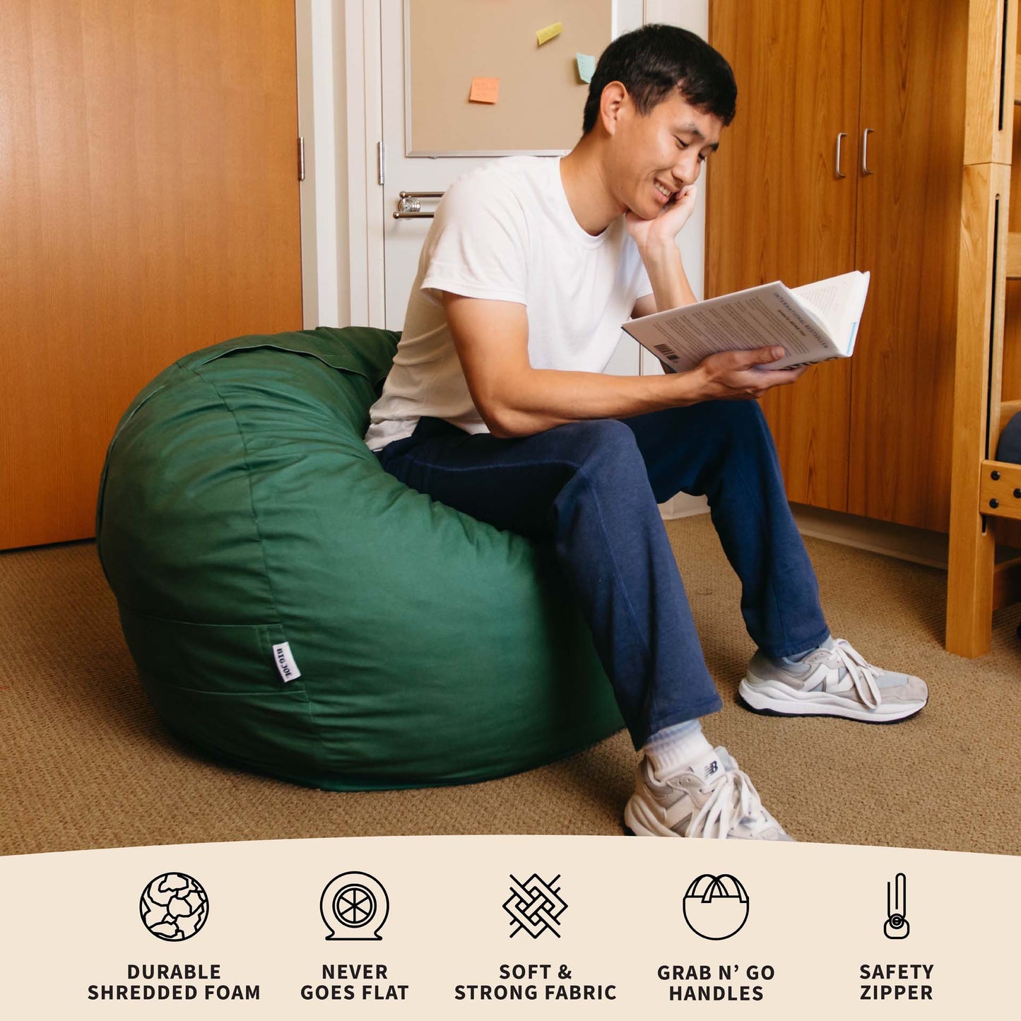 Fuf® 4Ft Foam Bean Bag Chair