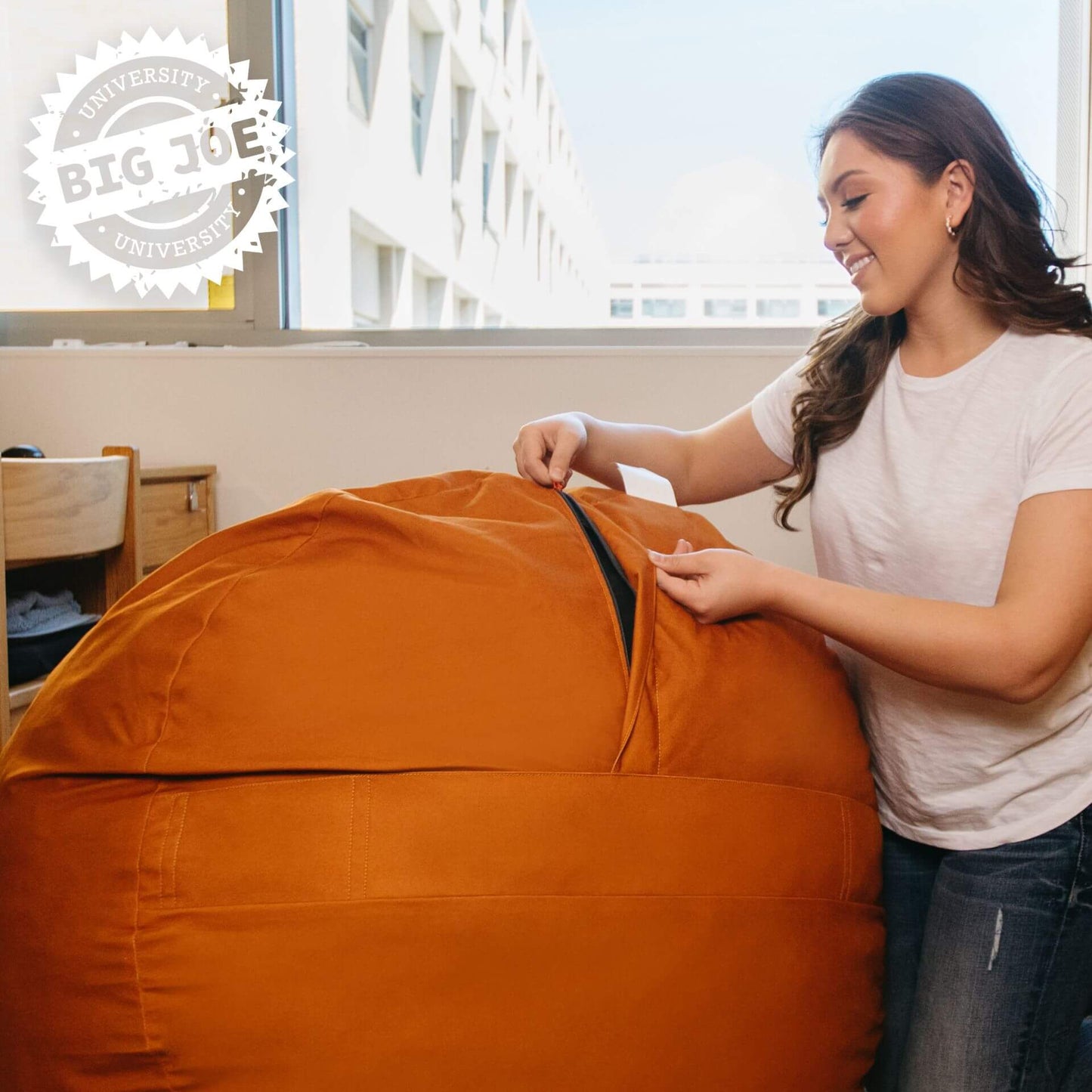 Fuf® 4Ft Foam Bean Bag Chair