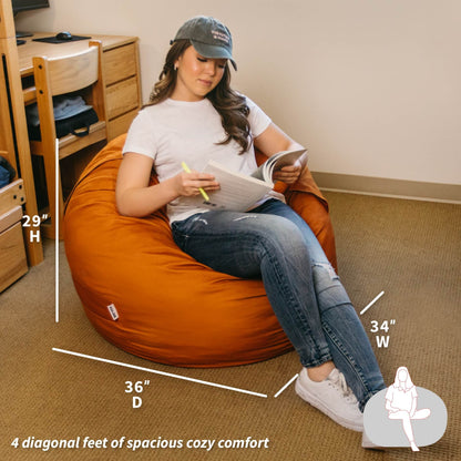 Fuf® 4Ft Foam Bean Bag Chair