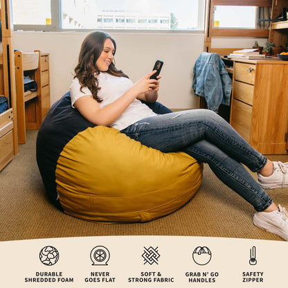 Fuf® 4Ft Foam Bean Bag Chair