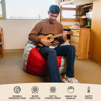 Fuf® 4Ft Foam Bean Bag Chair