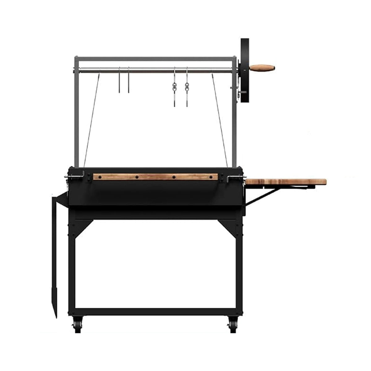 4FT X 2FT Heavy-Duty Argentine Santa Maria Heritage Wood Fire and Charcoal BBQ Grill
