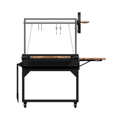 4FT X 2FT Heavy-Duty Argentine Santa Maria Heritage Wood Fire and Charcoal BBQ Grill