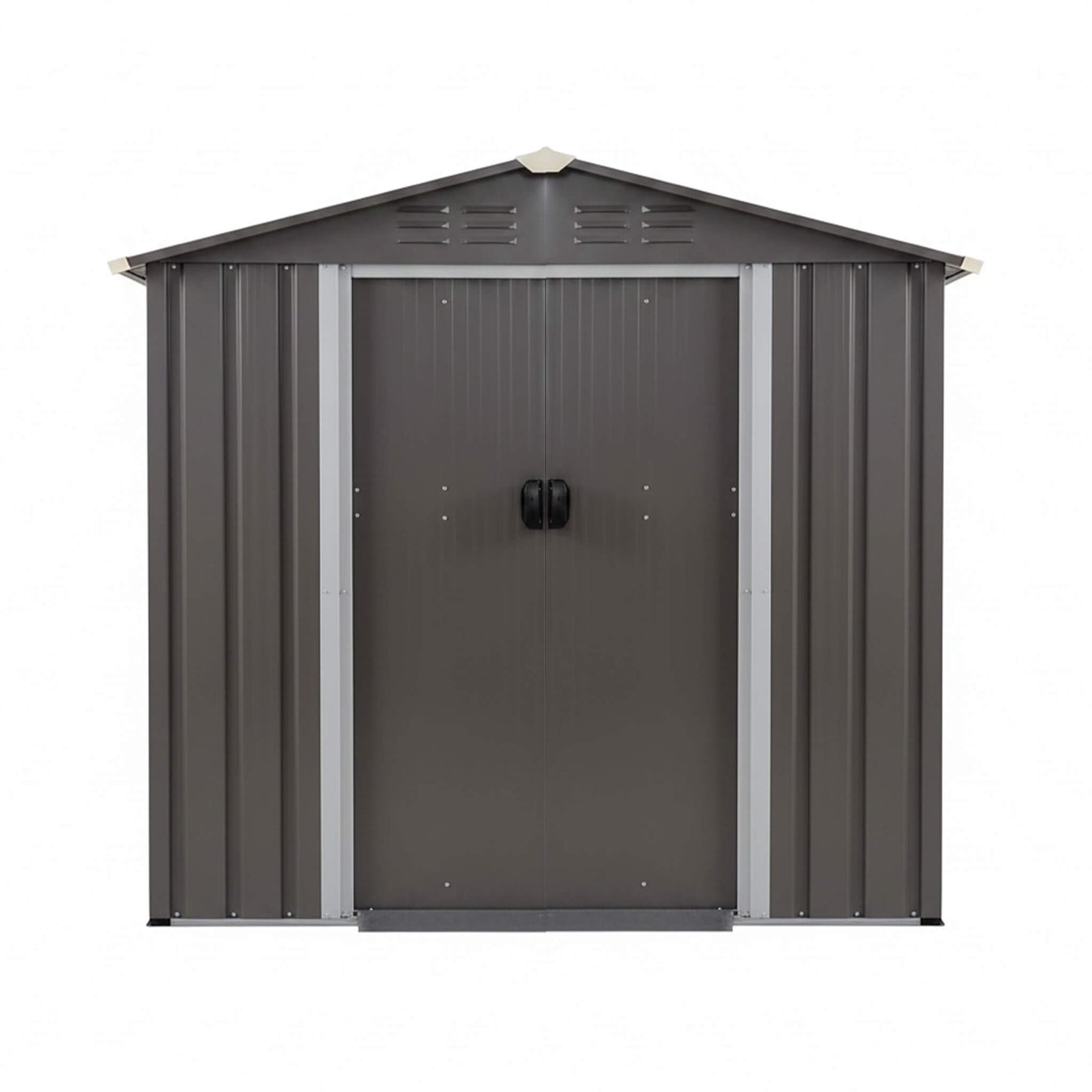 4FT X 6FT Alora Outdoor All-Weather Galvanized Metal Storage Shed with Sliding Door