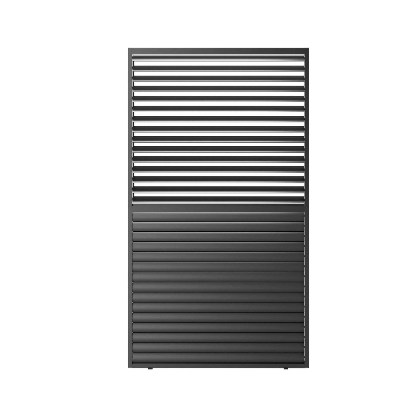 4' X 7' FT Alora Premium Adjustable Aluminum Louvered Pergola With Side Wall Panel