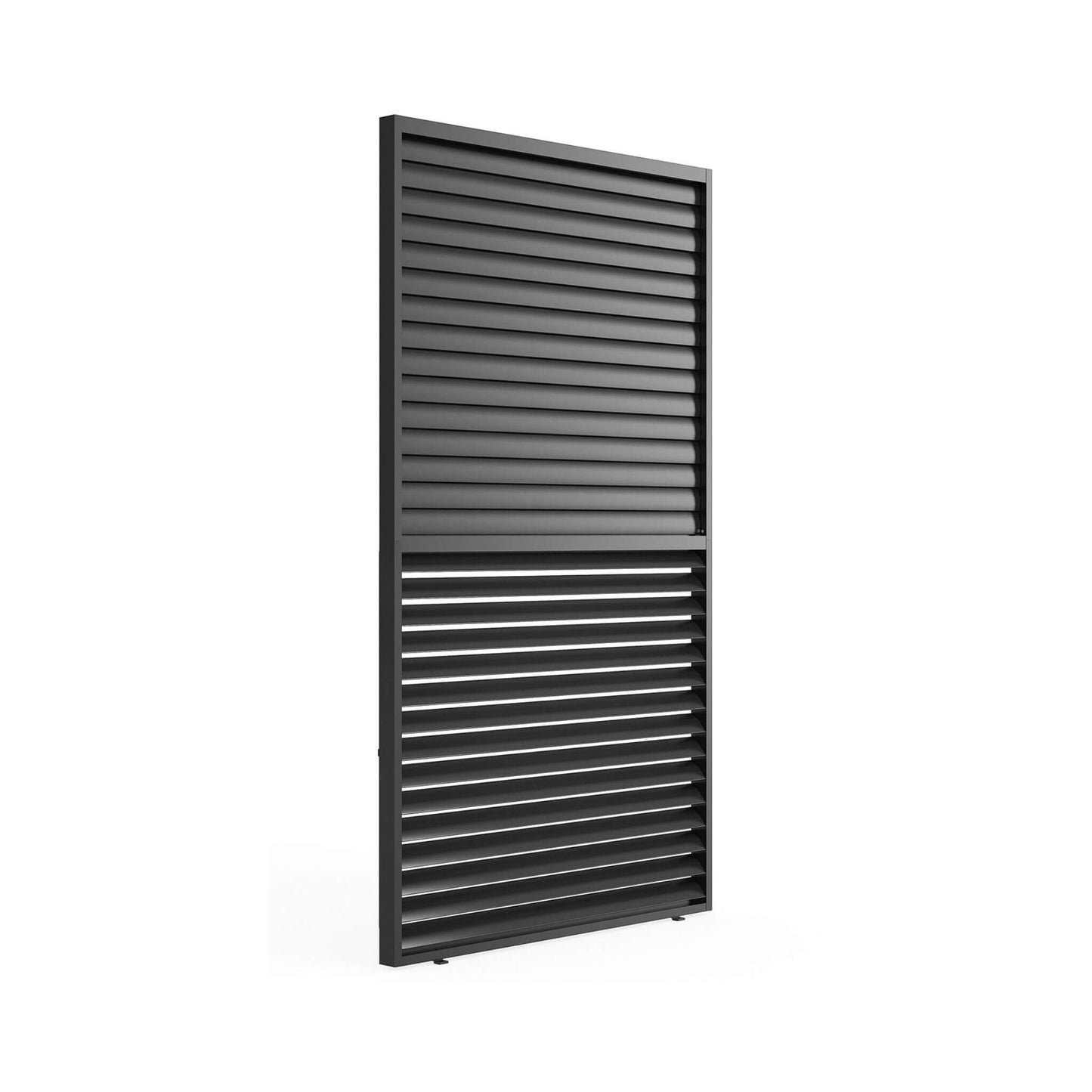 4' X 7' FT Alora Premium Adjustable Aluminum Louvered Pergola With Side Wall Panel