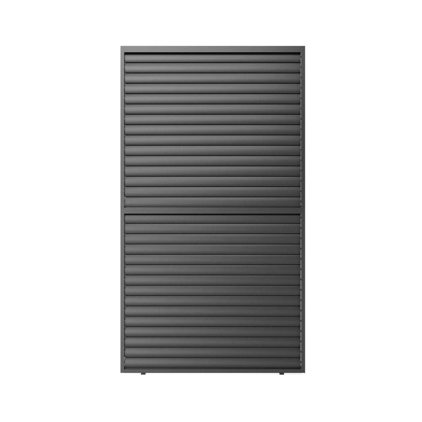 4' X 7' FT Alora Premium Adjustable Aluminum Louvered Pergola With Side Wall Panel