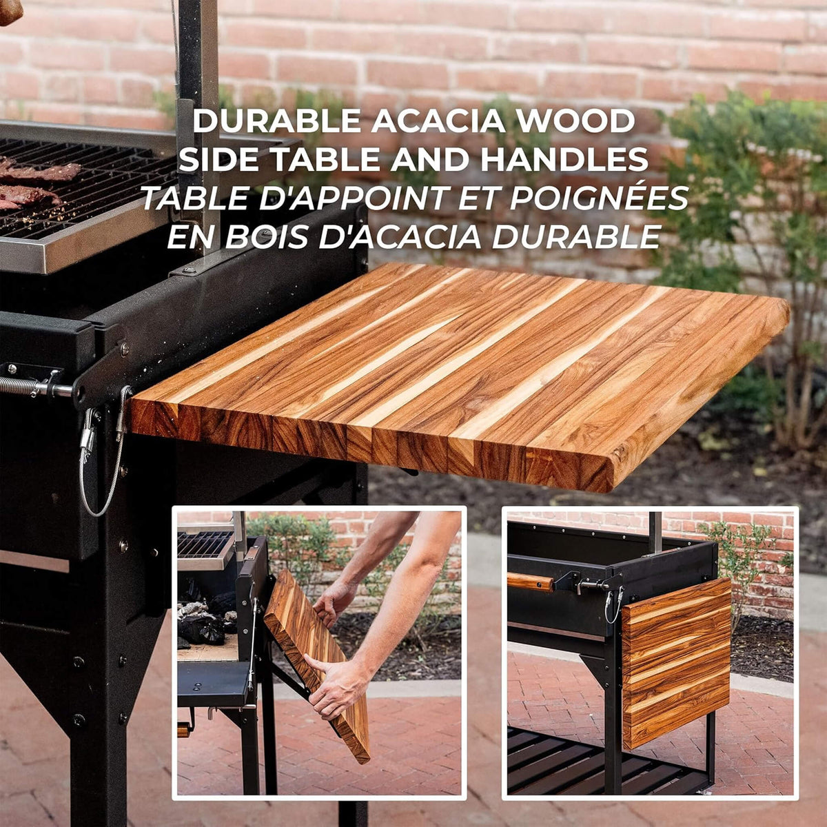 5FT X 2FT Heavy-Duty Argentine Santa Maria Wood Fire and Charcoal BBQ Grill with Brasero